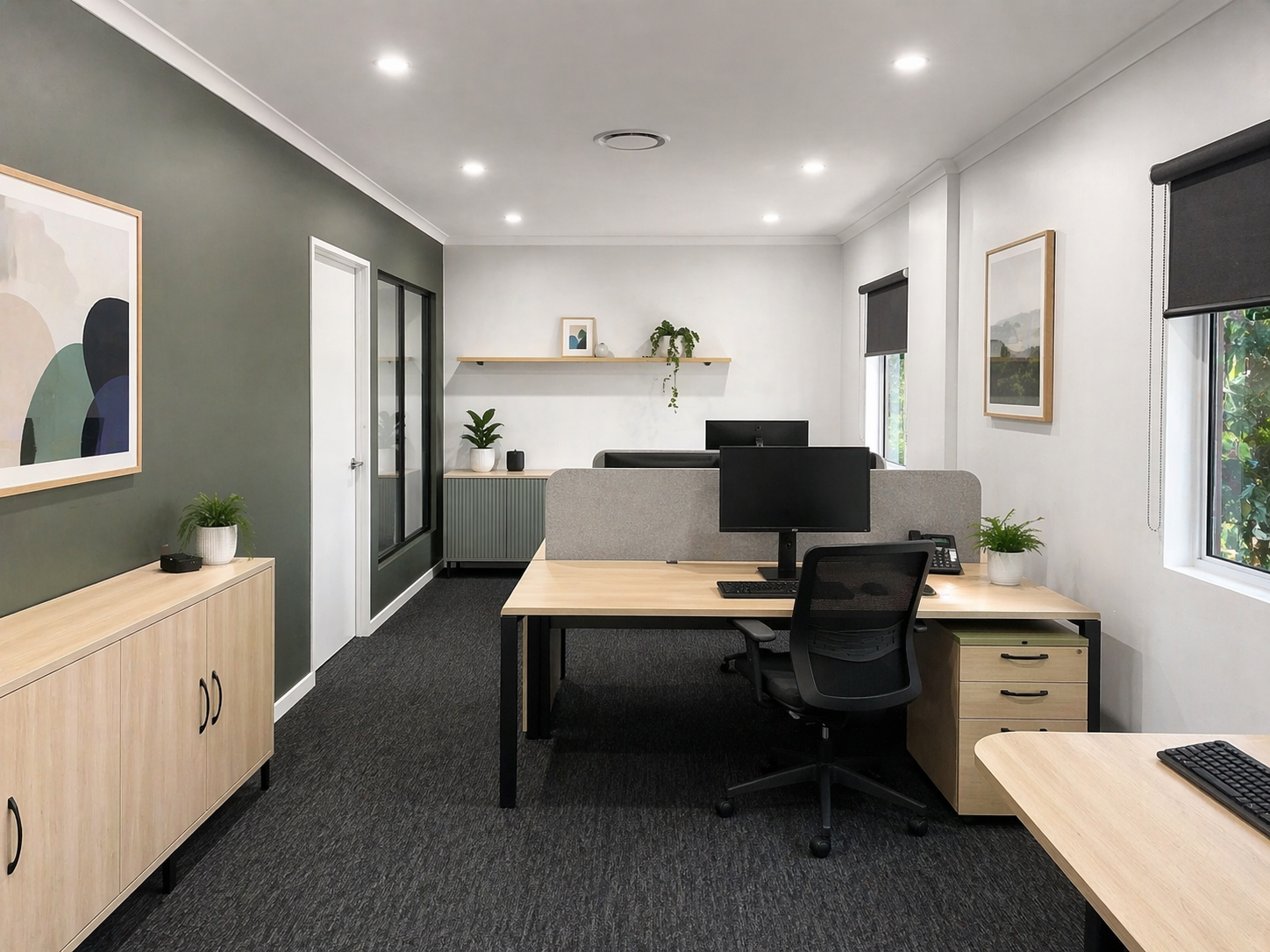 Office space after painting